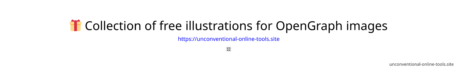🎁 Collection of free illustrations for OpenGraph images