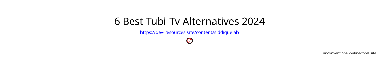 6 Best Tubi Tv Alternatives 2024