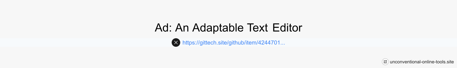 Ad: An Adaptable Text Editor