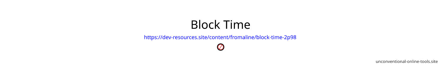 Block Time