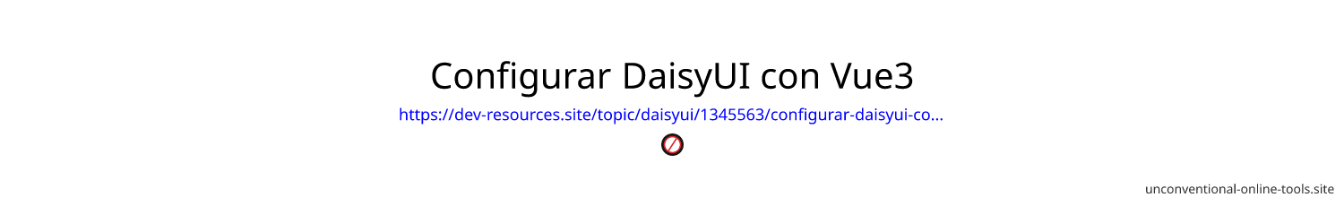 Configurar DaisyUI con Vue3