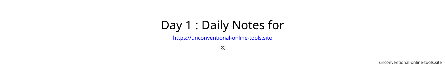 Day 1 : Daily Notes for #30DayOfFLCode