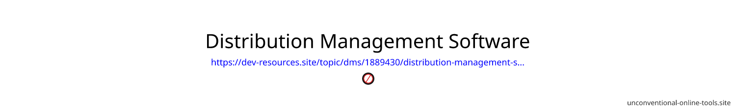 Distribution Management Software