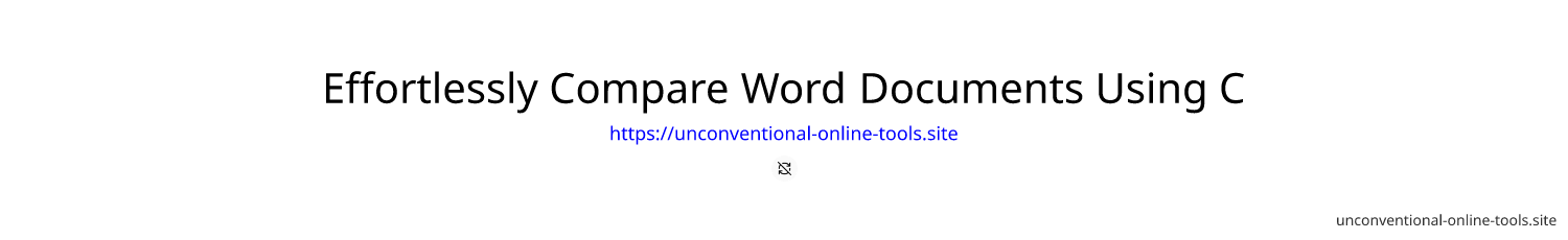 Effortlessly Compare Word Documents Using C#