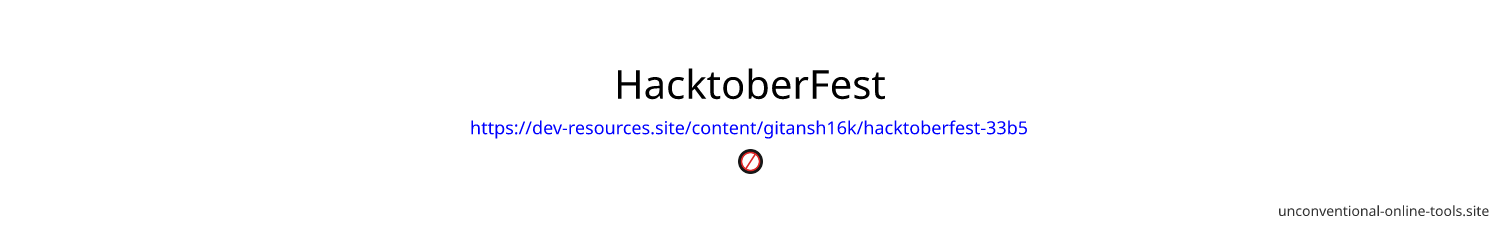 HacktoberFest