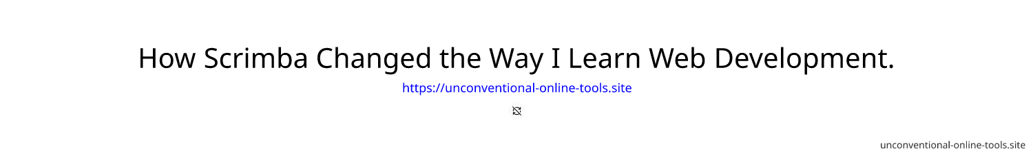 How Scrimba Changed the Way I Learn Web Development.
