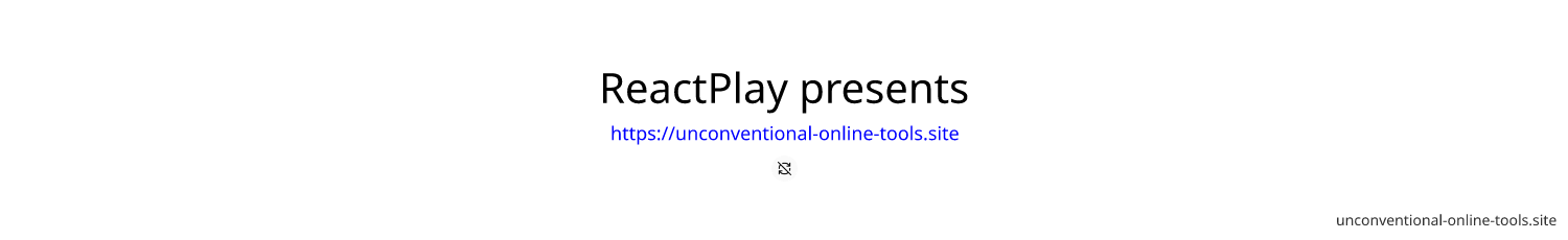 ReactPlay presents #2PlaysAMonth for Web Developers