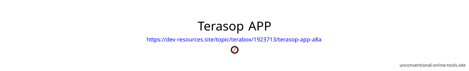 Terasop APP