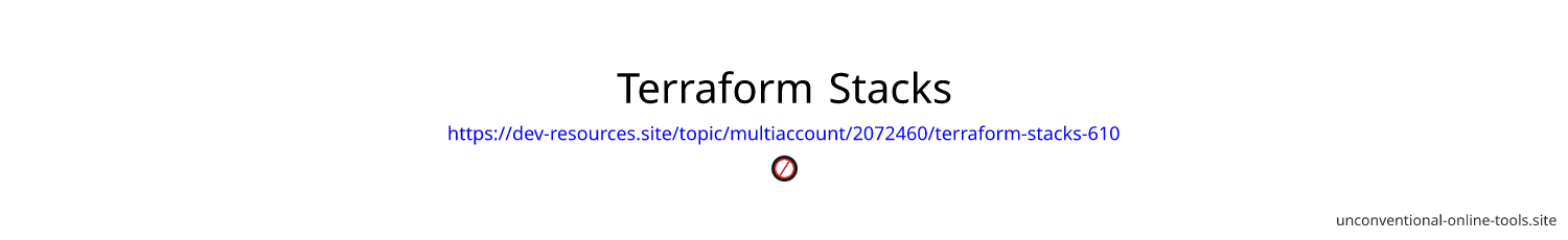 Terraform Stacks